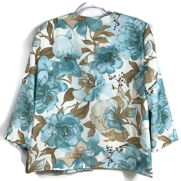 Alfred Dunner Open Front Jacket Size 16 - Picture 2 of 4